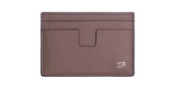 Tom Ford T-Line Card Holder, Leather, Taupe, YM232T, 3*